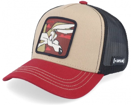 Cap - Capslab Looney Tunes Wile E Coyote Trucker (beige/black/red)