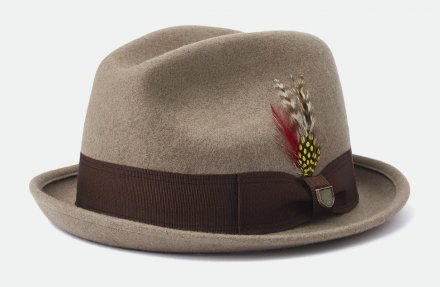 Hats - Brixton Gain Fedora Wool (grey)