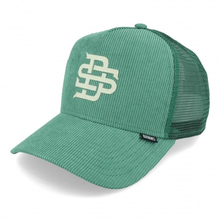 Cap - Djinns HFT Cap CordFelt Trucker (green)