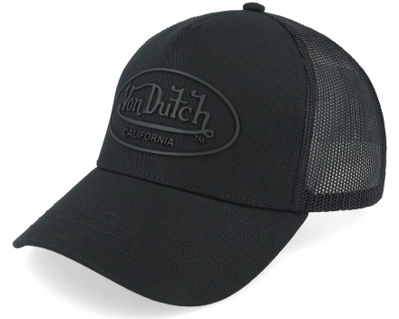Cap - Von Dutch Oval Patch Cotton Trucker (black)