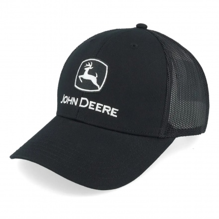 Cap - John Deere Current JD TM Embroidery Trucker (black)