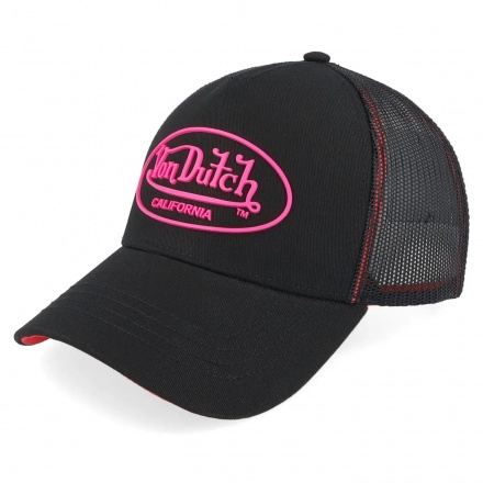 Cap - Von Dutch Oval Patch Trucker (black/pink)
