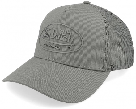 Cap - Von Dutch Rubber Logo Trucker (grey)