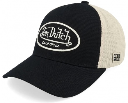 Cap - Von Dutch Embroidery Oval Trucker (black/white)