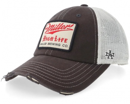 Cap - American Needle Miller High Life Trucker (dark grey/white)