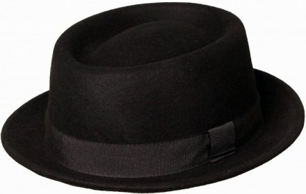 Hats - Gårda Asolo Pork Pie Wool Hat (black)