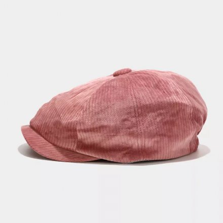 Flat cap - Gårda Belmont Corduroy Cap (pink)