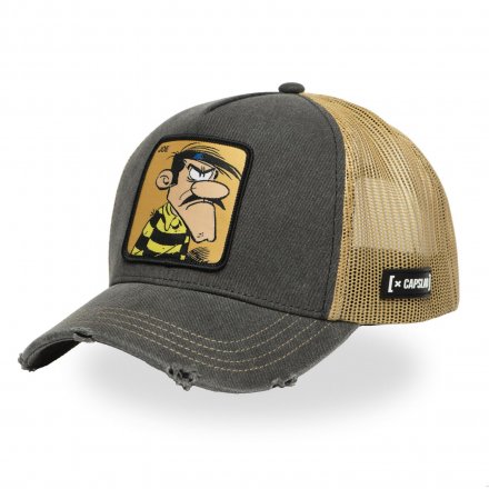 Cap - Capslab Lucky Luke Joe Trucker (grey/beige)