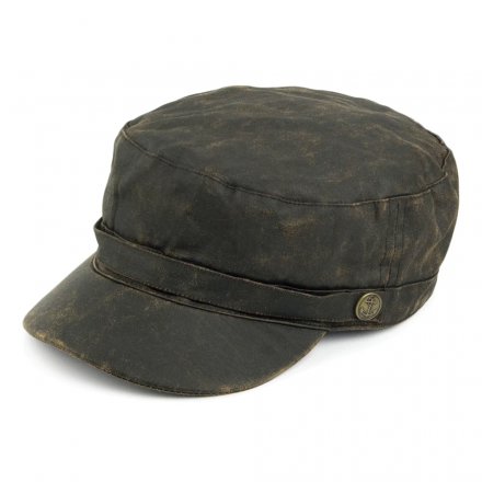 Flat cap - Jaxon Hats Weathered Cotton Army Cap (brown)