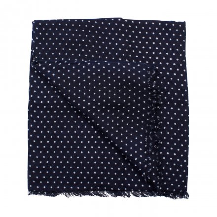 Scarfs - Amanda Christensen Wool Single Scarf Dot (Navy)