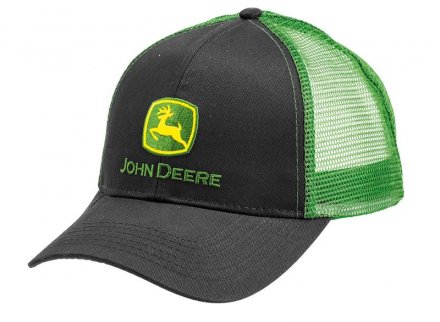 Cap - John Deere Logo Mesh Back Cap (black/green)