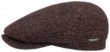 Flat cap - Stetson Belfast Drivers Cap Wool Rough (brown/red)