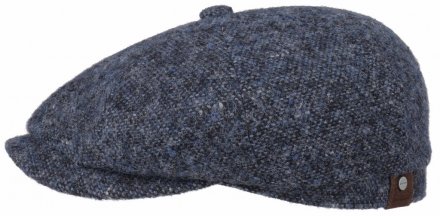 Flat cap - Stetson Hatteras Donegal Wool Tweed (blue)