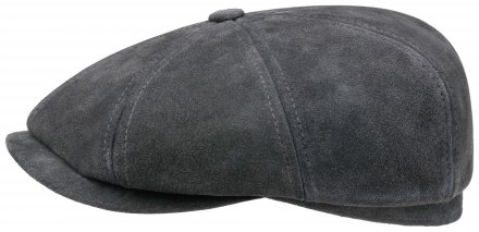 Flat cap - Stetson Hatteras Calf Split (grey)