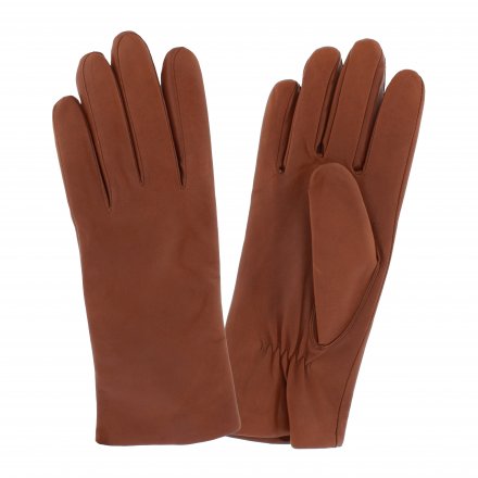 Gloves - HK Women's Hairsheep Leather Glove with Wool Lining (Cognac)