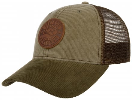 Caps - Stetson Baseball Cap Leather Patch