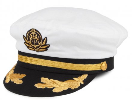 Fiddler cap - Jaxon Hats Fiddler Yacht Cap (white)
