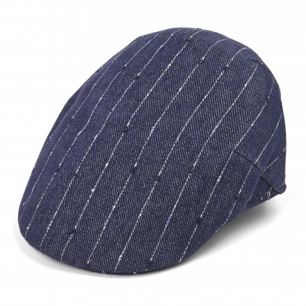 Flat cap - Gårda Pomonte Linen Mix Flat Cap (blue)