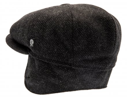Flat cap - CTH Ericson Gustav Earflap Re-Source Wool (grey)
