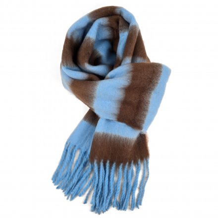 Scarves - Gårda Dinibor Striped Scarf (blue/brown)