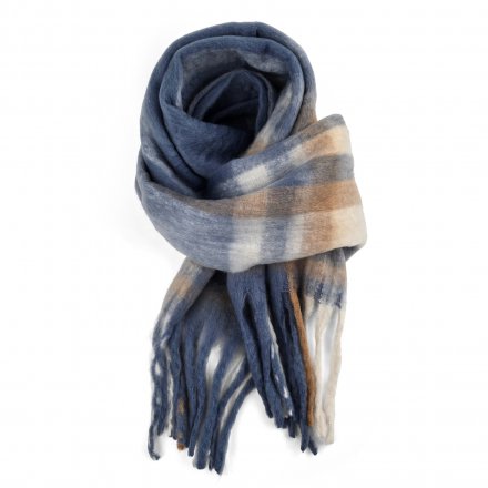 Scarves - Gårda Piazzi Check Scarf (blue)