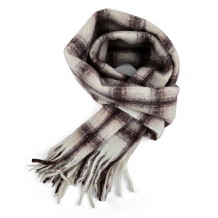 Scarves - Gårda Rennell Check Wool Mix Scarf (beige)