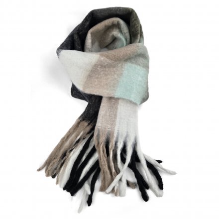 Scarves - Gårda Taraba Check Scarf (black/multi)