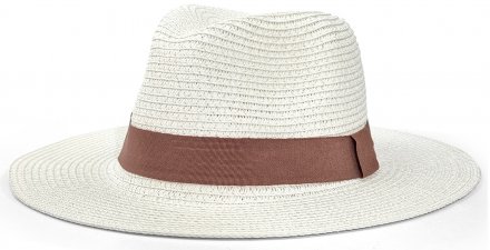 Hats - Gårda Straw Hat Fedora (white)