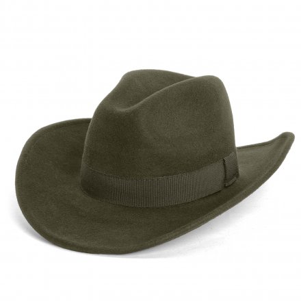 Hats - Gårda Pocatello Crushable Wool felt Western hat (green)