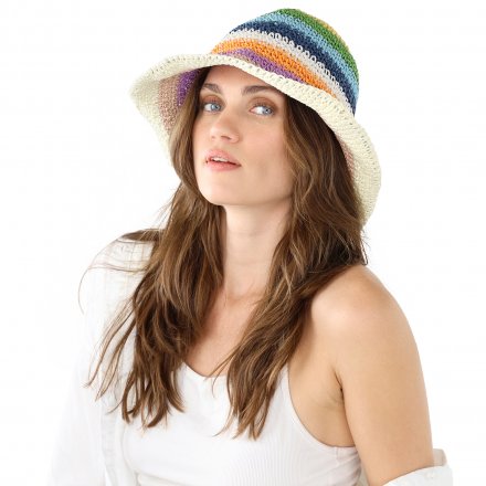 Straw Hat - Gårda Sorrento Bucket hat (light multi)
