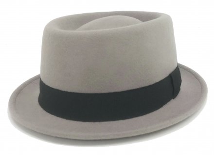 Hats - Gårda Manarola Pork Pie Wool Hat (grey)