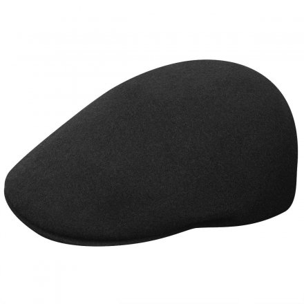 Flat cap - Kangol Seamless Wool 507 (black/gold)