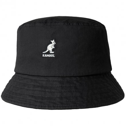 Hats - Kangol Washed Bucket (black)