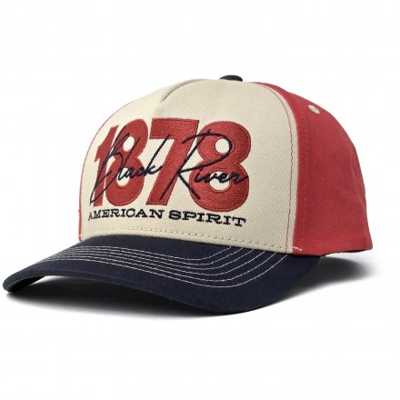 Cap - Black River 1878 Cotton Cap (cream/red/navy)