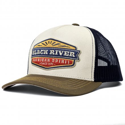 Cap - Black River Beacon Trucker (off-white/blue/green)