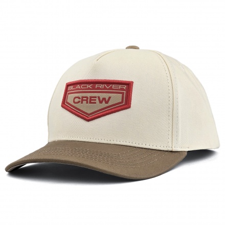 Cap - Black River Crew Cotton Snapback (off-white/khaki)