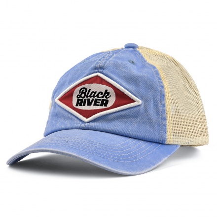 Cap - Black River Memphis Washed Trucker (light blue/cream)