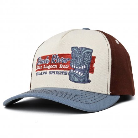 Cap - Black River Lagoon Bar Cotton Cap (off-white/blue)