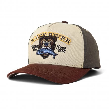 Cap - Black River Wildlife Crew Cotton Cap (beige/green/brown)