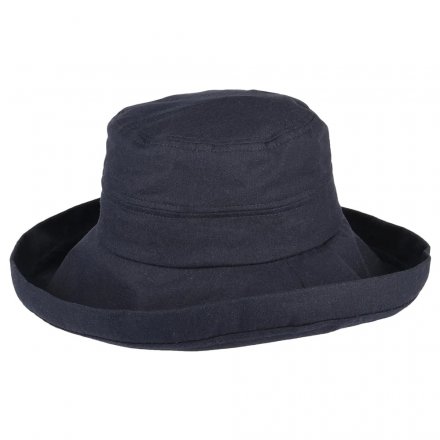 Hats - Sur la Tête Lily Linen-Cotton Sun Hat (Navy)
