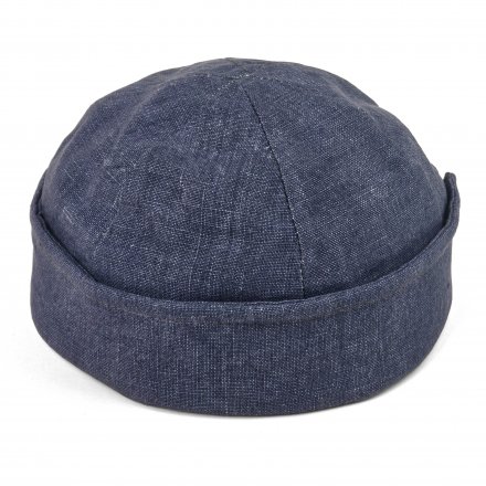 Beanies - Gårda Cavo Linen Docker Beanie (blue)