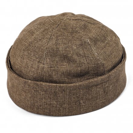 Mössor - Gårda Cavo Linen Docker Beanie (brun)