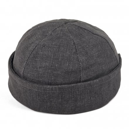 Beanies - Gårda Cavo Linen Docker Beanie (Dark Grey)