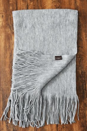 Scarfs - Gårda Knitted Woolmix Scarf (Light Grey)