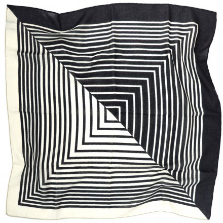 Scarf - Gårda Tabriz Satin Scarf (black/cream)