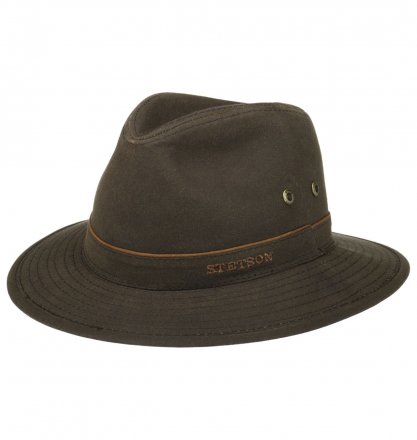 Hats - Stetson Grand Cotton Traveller (dark brown)