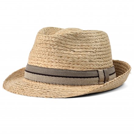 Straw Hat - Gårda Benijo Raffia Trilby (natural/taupe)