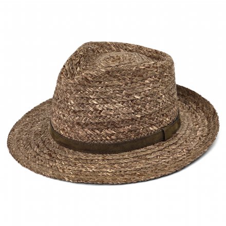 Straw Hat - Gårda Tenerife Raffia Fedora (natural/brown)