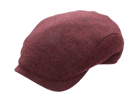 Flat cap - Wigéns Ivy Contemporary Cap (dark wine red)