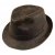 Hats - Jaxon Weathered Cotton Trilby (brown)